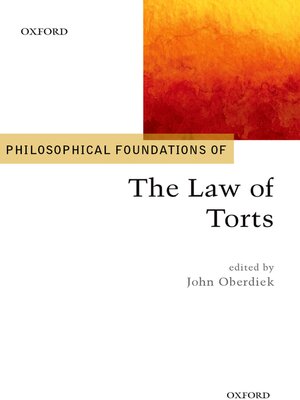 cover image of Philosophical Foundations of the Law of Torts